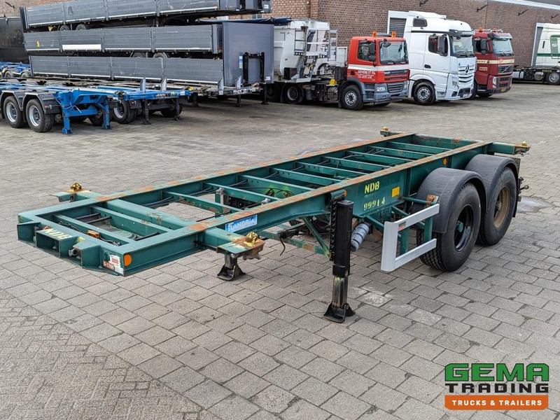 Flandria OP CC 2A 20FT 2-Assen ROR DrumBrakes - Leaf Suspension - 3120KG (O1789) - Контейнеровоз/ Сменна каросерия полуремарке: снимка 1 Flandria OP CC 2A 20FT 2-Assen ROR DrumBrakes - Leaf Suspension - 3120KG (O1789) - Контейнеровоз/ Сменна каросерия полуремарке: снимка 1