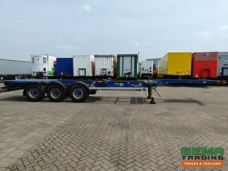 Контейнеровоз/ Сменна каросерия полуремарке Krone SDC 27 3 assen BPW - DrumBrakes - 5340KG - 2x 20FT 1x 30FT 1x40FT - NL kenteken: снимка 14