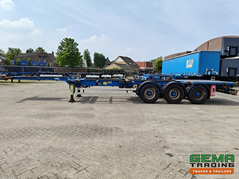 Контейнеровоз/ Сменна каросерия полуремарке Krone SDC 27 3 assen BPW - DrumBrakes - 5340KG - 2x 20FT 1x 30FT 1x40FT - NL kenteken: снимка 15