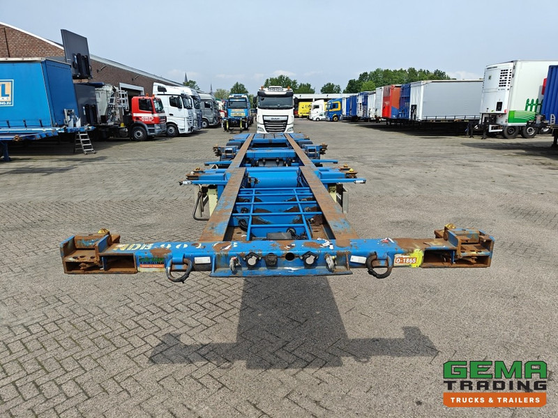 Контейнеровоз/ Сменна каросерия полуремарке Krone SDC 27 3 assen BPW - DrumBrakes - 5340KG - 2x 20FT 1x 30FT 1x40FT - NL kenteken: снимка 6