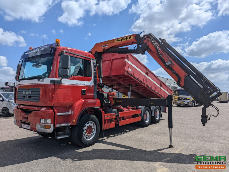 MAN TGA 26.430 6x4 Dagcab Euro3 - Kipper + Palfinger PK23002 - Afstandsbediening - 291.000km - Самосвал камион, Камион с кран: снимка 1 MAN TGA 26.430 6x4 Dagcab Euro3 - Kipper + Palfinger PK23002 - Afstandsbediening - 291.000km - Самосвал камион, Камион с кран: снимка 1