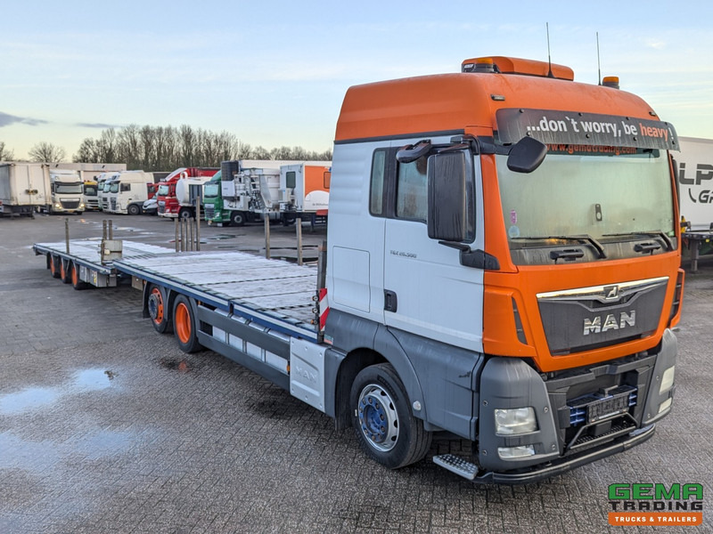 MAN TGX 26.500 6x2/4 LL Euro6 - Retarder + Recker FZ3 3-Assige Aanhanger - Uitschuifbaar - Автовоз камион: снимка 3 MAN TGX 26.500 6x2/4 LL Euro6 - Retarder + Recker FZ3 3-Assige Aanhanger - Uitschuifbaar - Автовоз камион: снимка 3
