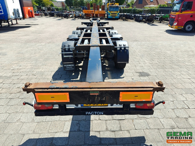 Контейнеровоз/ Сменна каросерия полуремарке Pacton T3-010 3-Assen SAF - MULTI - Trommelremmen - LiftAs - 3x Uitschuifbaar - 04/2026 APK: снимка 7