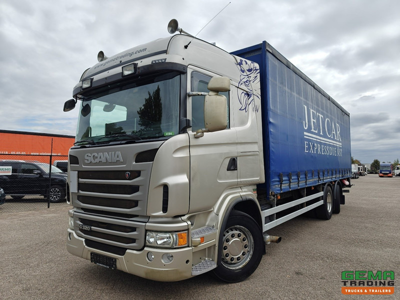Scania G320 6x2/4 Highline Euro5 - Schuifzeilenbak 8.6m + Laadklep 2000KG - Omvormer 220V - 04/2026 APK - Камион с брезент: снимка 1 Scania G320 6x2/4 Highline Euro5 - Schuifzeilenbak 8.6m + Laadklep 2000KG - Omvormer 220V - 04/2026 APK - Камион с брезент: снимка 1
