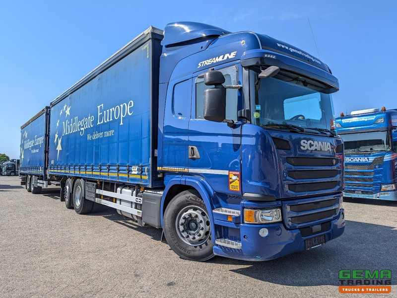 Scania G410 6x2/4 Streamline Euro6 - Retarder + Van Hool 2-Assige Aanhanger - SchuifzeilenCombi - SmartTachoV2 - Камион фургон: снимка 2 Scania G410 6x2/4 Streamline Euro6 - Retarder + Van Hool 2-Assige Aanhanger - SchuifzeilenCombi - SmartTachoV2 - Камион фургон: снимка 2