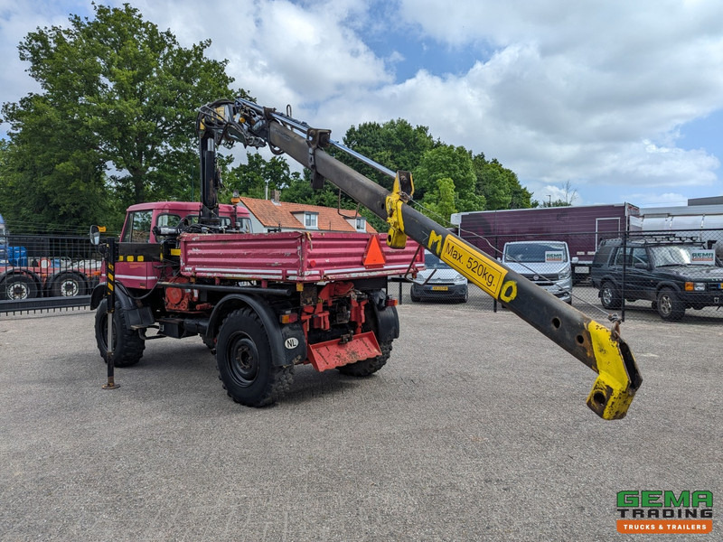 Unimog 416/U1100 4x4 - Hiab PK4600A - Open laadbak - Lier - Vangmuil/trekhaak - Mercedes Benz - Камион с кран: снимка 4 Unimog 416/U1100 4x4 - Hiab PK4600A - Open laadbak - Lier - Vangmuil/trekhaak - Mercedes Benz - Камион с кран: снимка 4