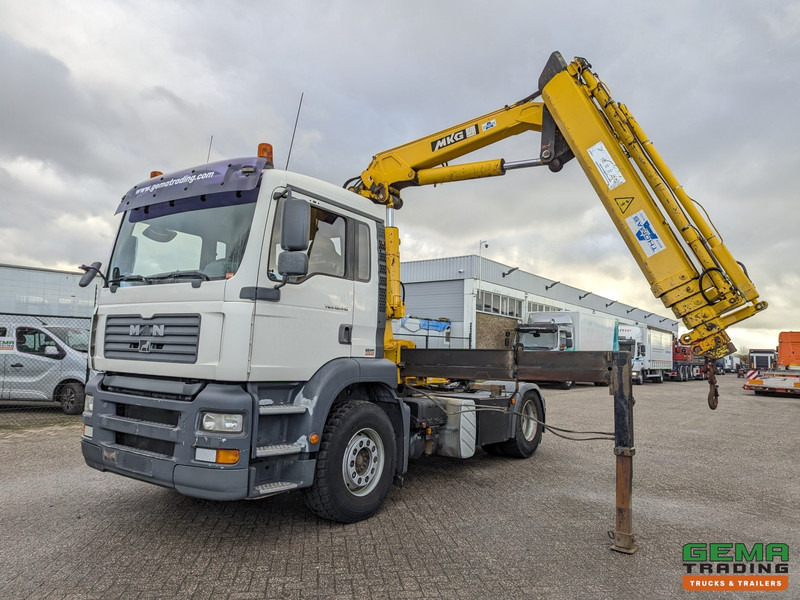 MAN TGA 18.410 4x2 LX Euro3 - MKG HLK225HP 4510KG - RadioGrafisch - Влекач: снимка 1 MAN TGA 18.410 4x2 LX Euro3 - MKG HLK225HP 4510KG - RadioGrafisch - Влекач: снимка 1