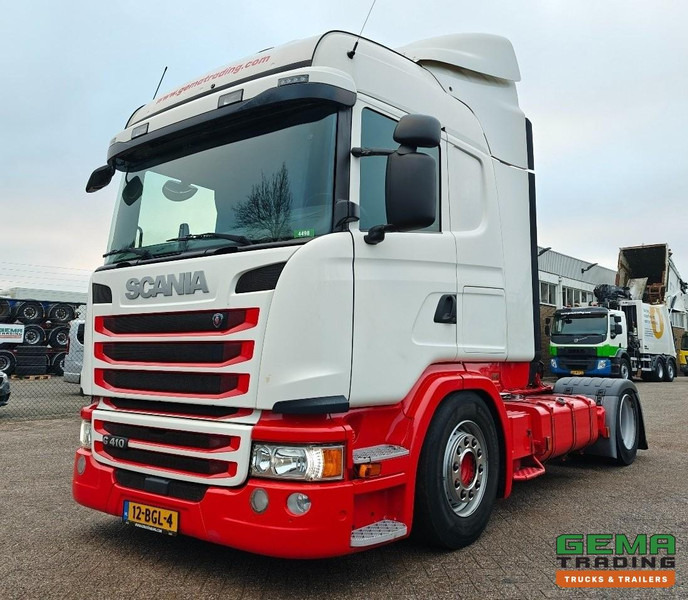 Scania G410 4x2 Highline Euro6A - Vollucht - Pneumatische Hefschotel - 375.000km - 10/2026 APK - Влекач: снимка 1 Scania G410 4x2 Highline Euro6A - Vollucht - Pneumatische Hefschotel - 375.000km - 10/2026 APK - Влекач: снимка 1