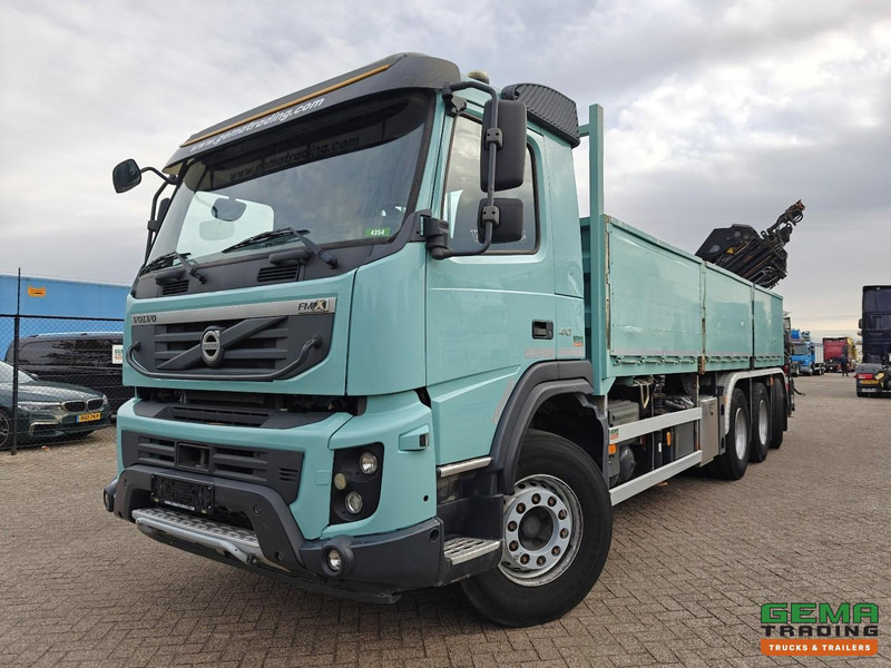 Volvo FMX 410 8x4/4 Dagcab Euro5 - Open Laadbak 6.8m + Hiab 244 E-6 Hipro - 258.000km - Naafreductie - 05/2026 APK - Бордови камион, Камион с кран: снимка 1 Volvo FMX 410 8x4/4 Dagcab Euro5 - Open Laadbak 6.8m + Hiab 244 E-6 Hipro - 258.000km - Naafreductie - 05/2026 APK - Бордови камион, Камион с кран: снимка 1