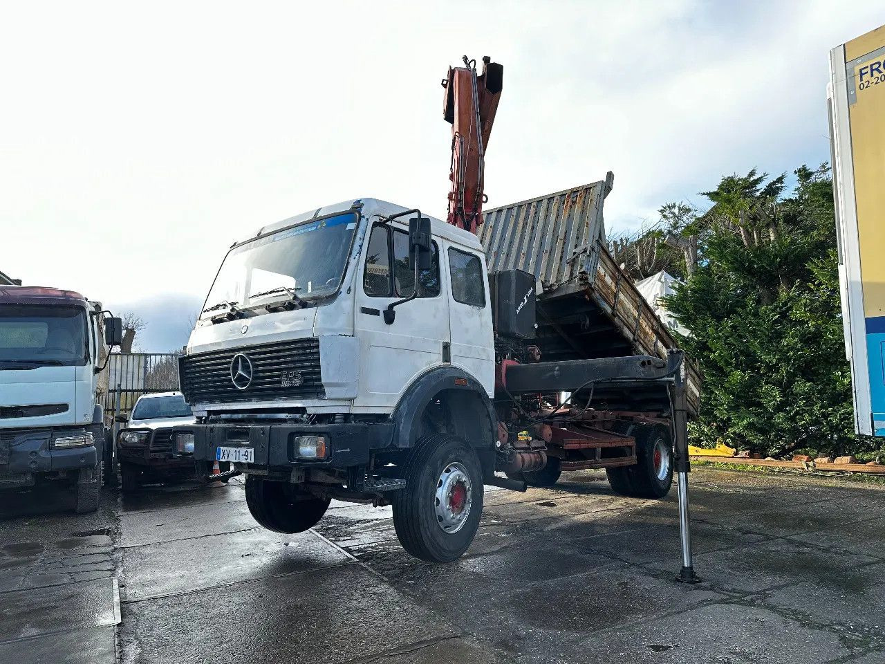 Самосвал камион, Камион с кран Mercedes-Benz SK 1935 V8 4X2 Tipper Spring/Spring AMCO V825 9T Mercedes-Benz SK 1935 V8 4X2 Tipper Spring/Spring AMCO V825 9T: снимка 16