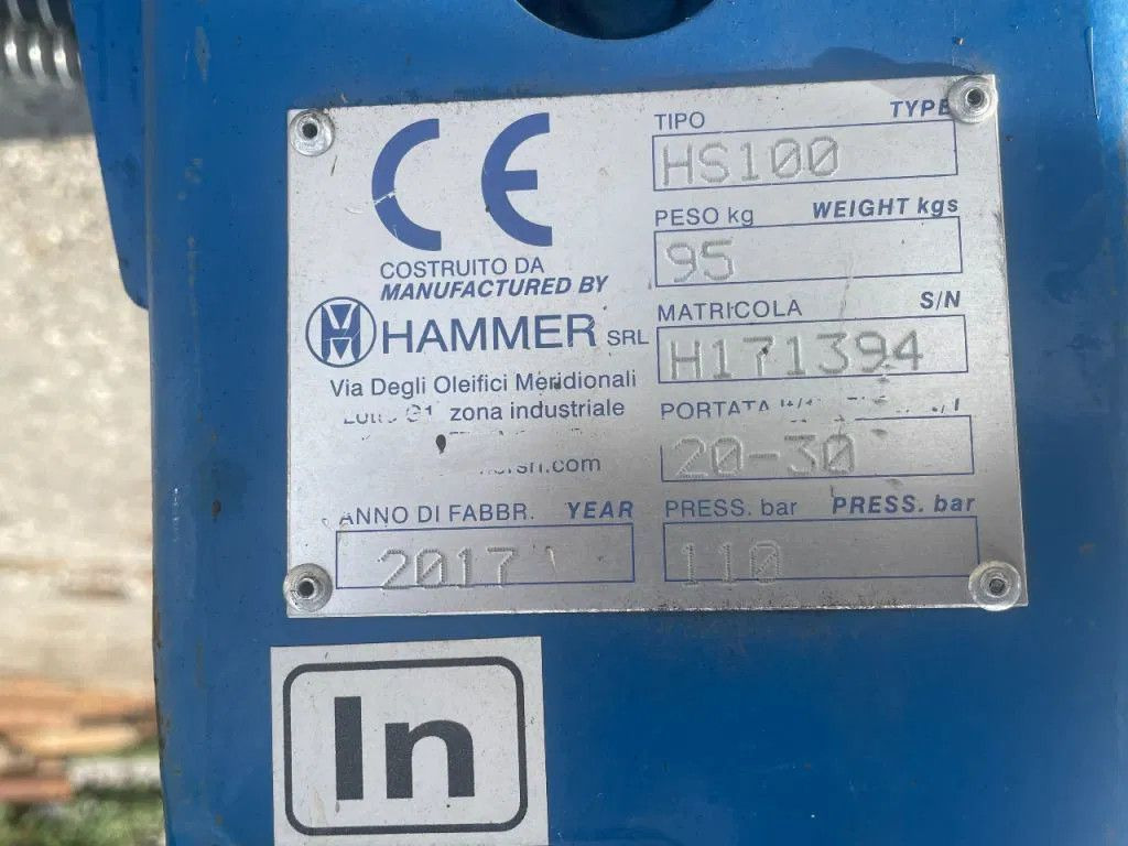Overige Hammer HS100 Hydraulic Breaker Skid stee HAMMER Overige HS100 Hydraulic Breaker Skid stee - Хидравличен чук за Строителна техника: снимка 5 Overige Hammer HS100 Hydraulic Breaker Skid stee HAMMER Overige HS100 Hydraulic Breaker Skid stee - Хидравличен чук за Строителна техника: снимка 5