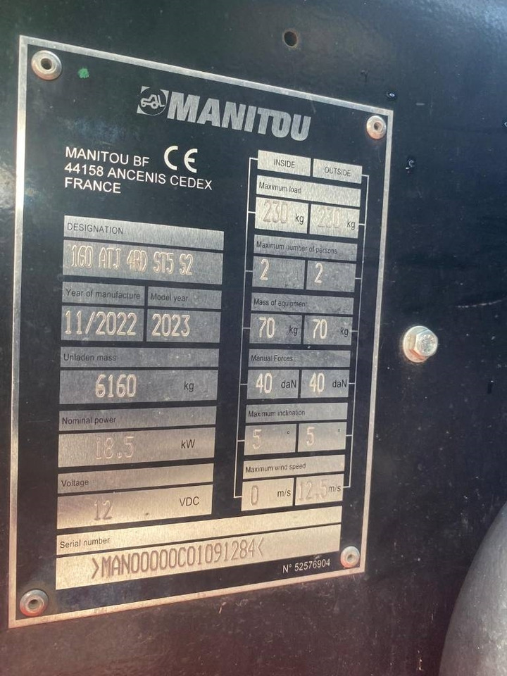 Лизинг на Manitou 160 ATJ  Manitou 160 ATJ: снимка 30