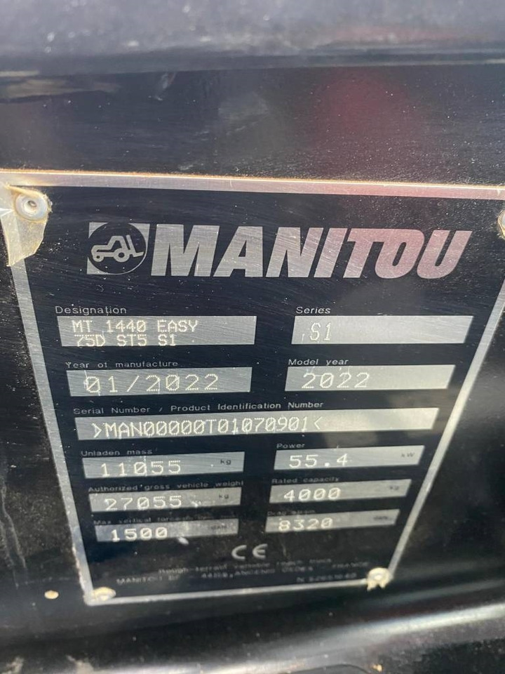 Телескопичен товарач Manitou MT 1440: снимка 29