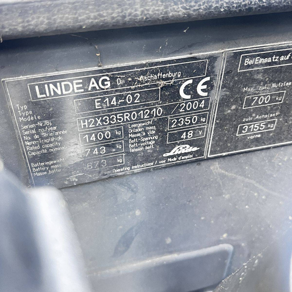 Електрокар Linde E14 (335-02): снимка 17