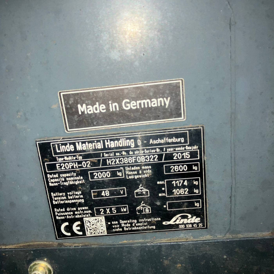 Linde E20PH (386-02) EVO - Електрокар: снимка 4 Linde E20PH (386-02) EVO - Електрокар: снимка 4