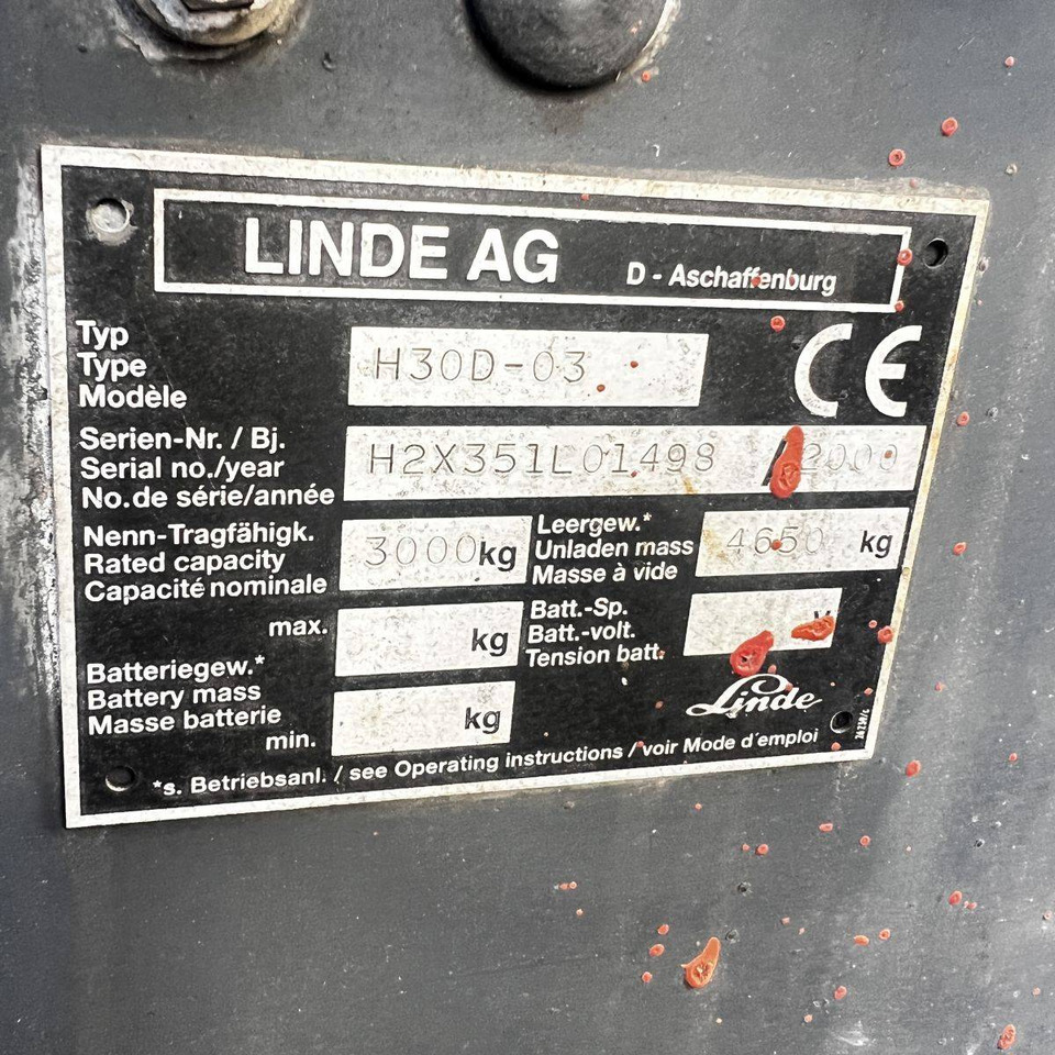 Лизинг на  Linde H30D (351-03) Linde H30D (351-03): снимка 16