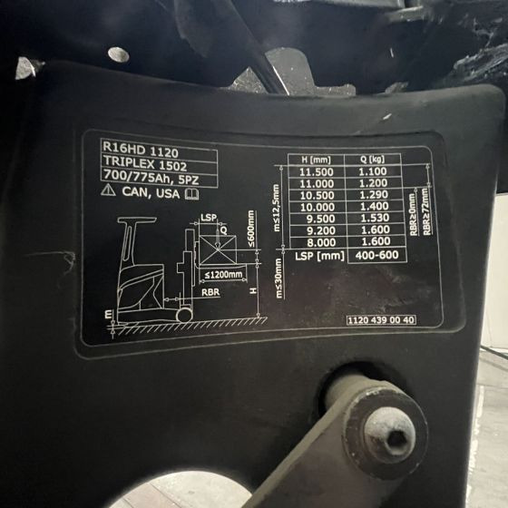 Ричтрак Linde R16HD (1120): снимка 19