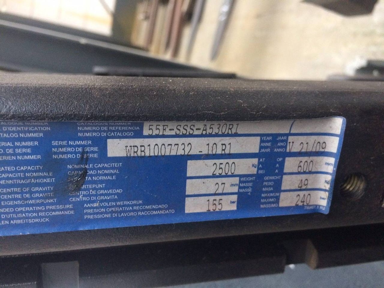 Cascade Sideshift 1400 mm - Прикачен инвентар: снимка 3 Cascade Sideshift 1400 mm - Прикачен инвентар: снимка 3