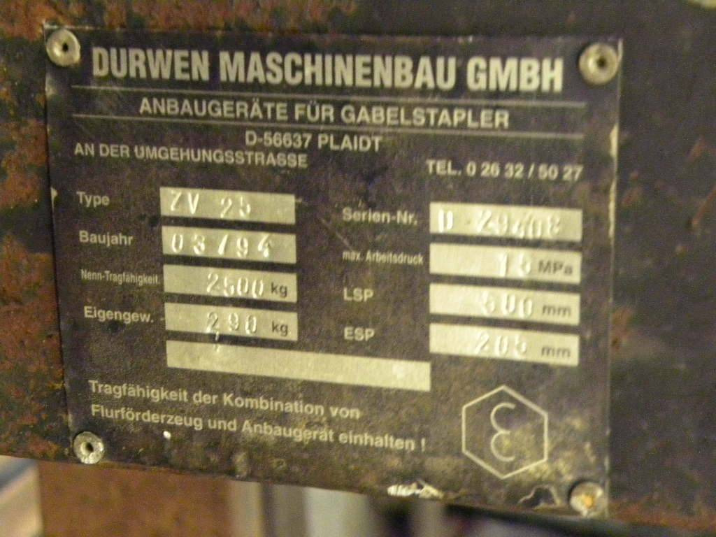 Dürwen Fork positioner - Прикачен инвентар: снимка 2 Dürwen Fork positioner - Прикачен инвентар: снимка 2