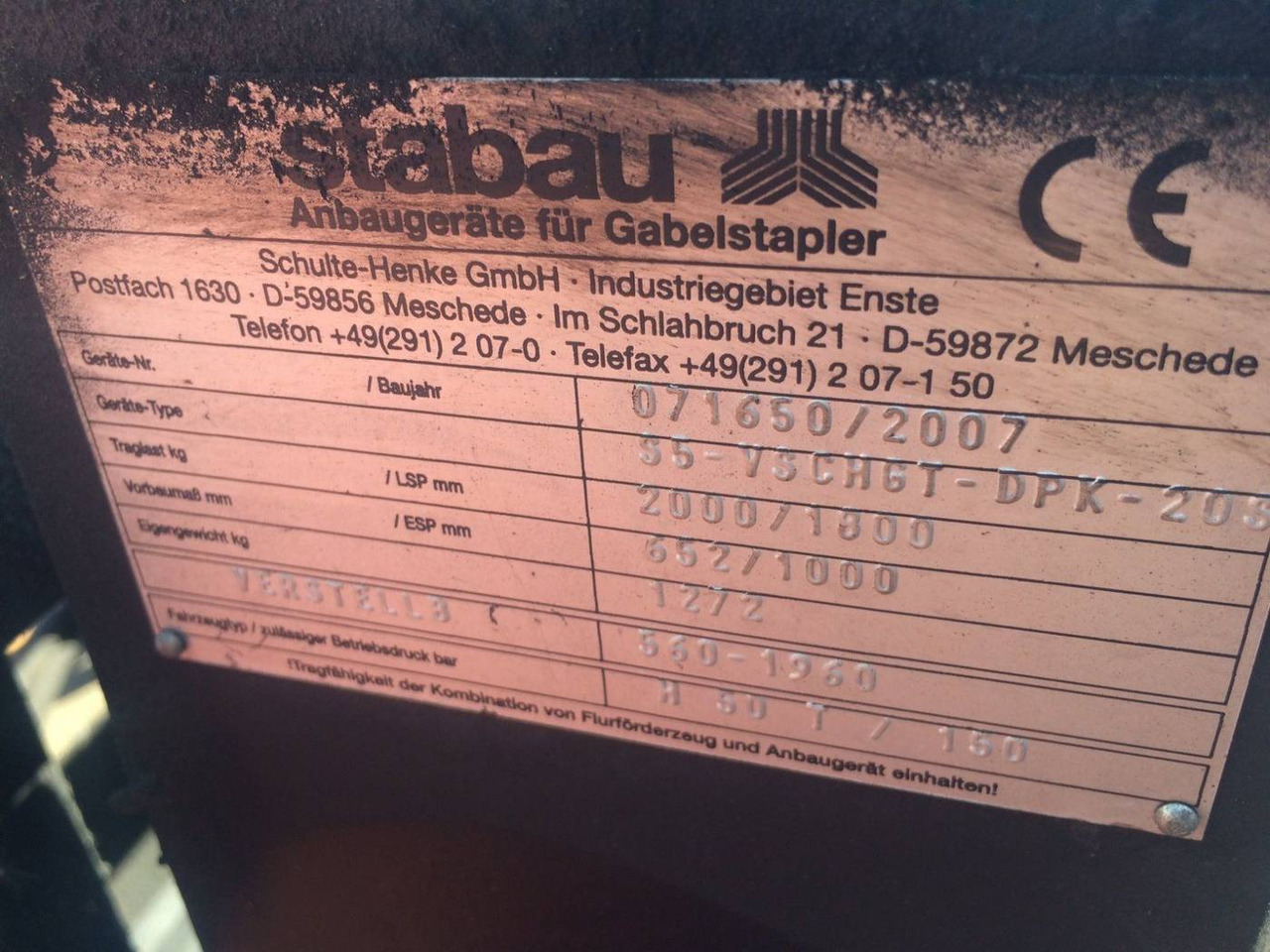 Stabau Double Pallet Handlers with Load Extender - Прикачен инвентар: снимка 4 Stabau Double Pallet Handlers with Load Extender - Прикачен инвентар: снимка 4