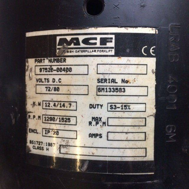 Pump motor 72/80V for Caterpillar - Двигател и части за Подемно-транспортна техника: снимка 3 Pump motor 72/80V for Caterpillar - Двигател и части за Подемно-транспортна техника: снимка 3