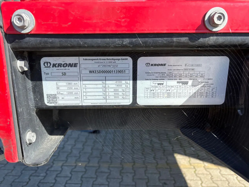 Krone SD Aufbau-unfall, 2023, Liftachse Hubdach - Брезентово полуремарке: снимка 4 Krone SD Aufbau-unfall, 2023, Liftachse Hubdach - Брезентово полуремарке: снимка 4