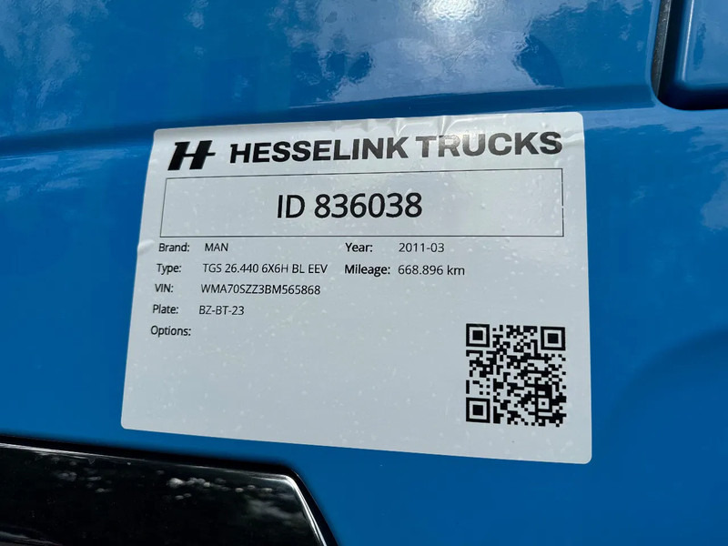 Лизинг на MAN TGS 26.440 6X6 30T NCH Kabel/Cable Manual EEV AHK NL Truck MAN TGS 26.440 6X6 30T NCH Kabel/Cable Manual EEV AHK NL Truck: снимка 10