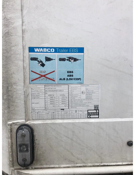Kraker 2X K-Force 92m3 Alcoa Durabright SAF Tyrepilot Liftas - Top condition - С плъзгащ под полуремарке: снимка 5 Kraker 2X K-Force 92m3 Alcoa Durabright SAF Tyrepilot Liftas - Top condition - С плъзгащ под полуремарке: снимка 5