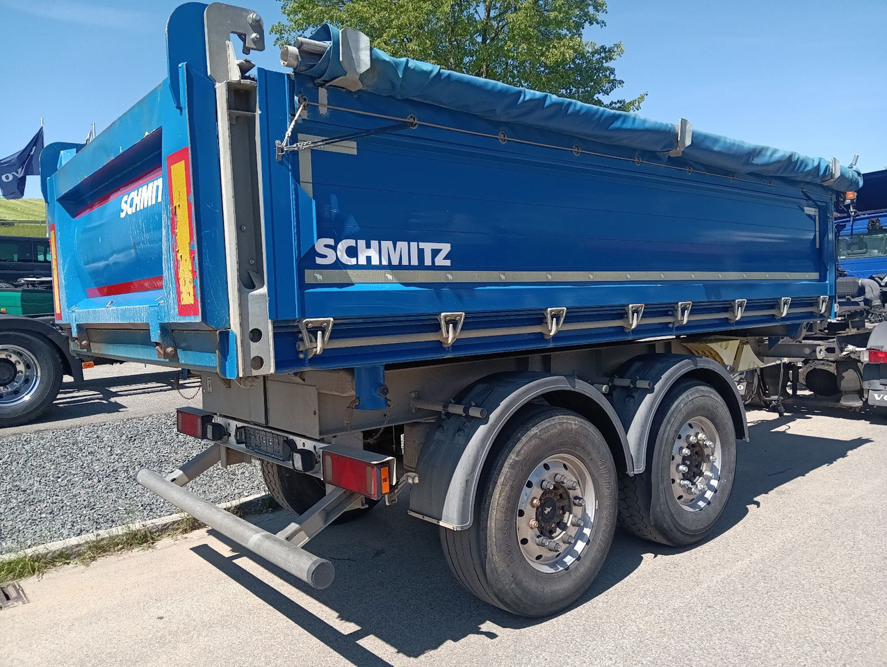 Schmitz Cargobull ZKI 18 Tandem 3-Seiten Kipper ALU ALCOA Rollplan - Самосвал ремарке: снимка 2 Schmitz Cargobull ZKI 18 Tandem 3-Seiten Kipper ALU ALCOA Rollplan - Самосвал ремарке: снимка 2