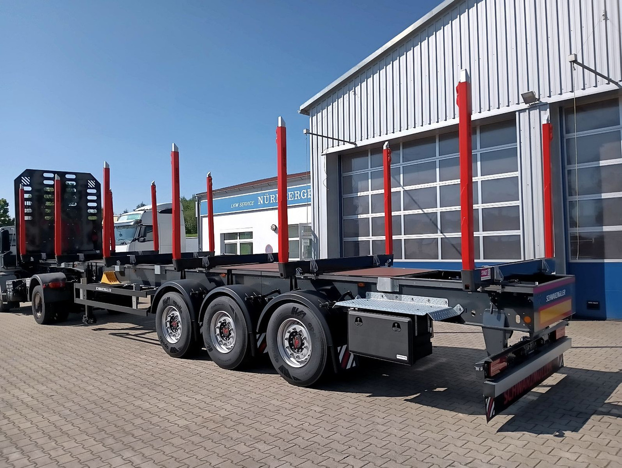 Schwarzmüller 3-A Rungensattel 6xExte144S 5560kg NEU sofort Schwarzmüller 3-A Rungensattel 6xExte144S 5560kg NEU sofort - Полуремарке за дърва: снимка 2 Schwarzmüller 3-A Rungensattel 6xExte144S 5560kg NEU sofort Schwarzmüller 3-A Rungensattel 6xExte144S 5560kg NEU sofort - Полуремарке за дърва: снимка 2