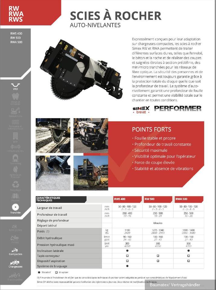 Нови Каналокопател Simex RWA 500 f. Kompaktlader, SOFORT VERFÜGBAR!!: снимка 8
