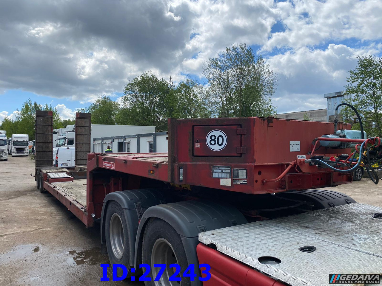 LANGENDORF Satbue 20/28 - Low bed - Нискорамна площадка полуремарке: снимка 2 LANGENDORF Satbue 20/28 - Low bed - Нискорамна площадка полуремарке: снимка 2