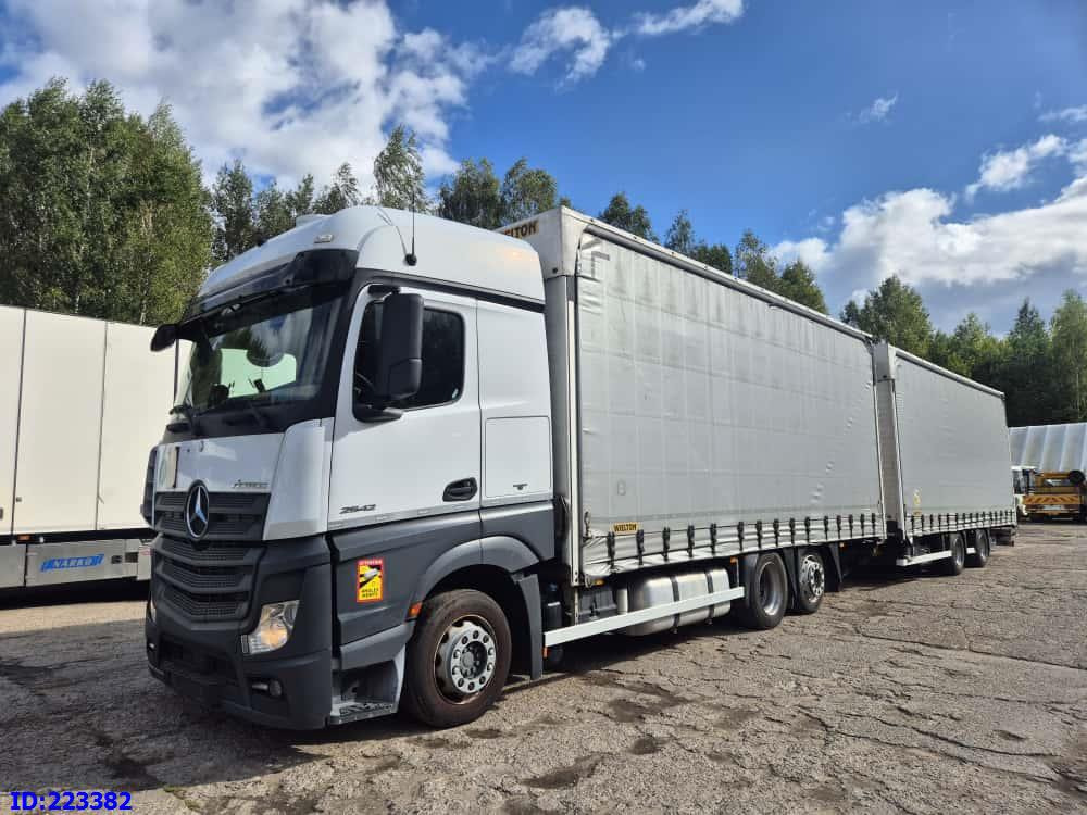 MERCEDES-BENZ Actros 2542 6x2 Euro6 + Wielton trailer - Камион с брезент: снимка 1 MERCEDES-BENZ Actros 2542 6x2 Euro6 + Wielton trailer - Камион с брезент: снимка 1