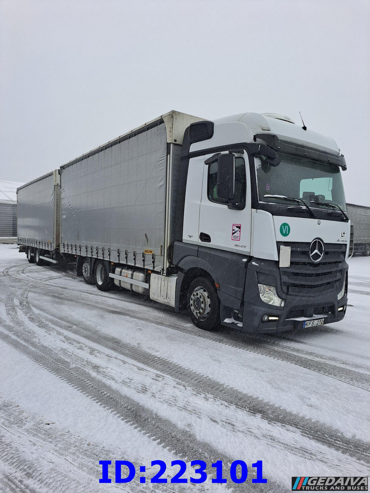 MERCEDES-BENZ Actros 2542 6x2 Euro6 + trailer - Камион с брезент: снимка 4 MERCEDES-BENZ Actros 2542 6x2 Euro6 + trailer - Камион с брезент: снимка 4