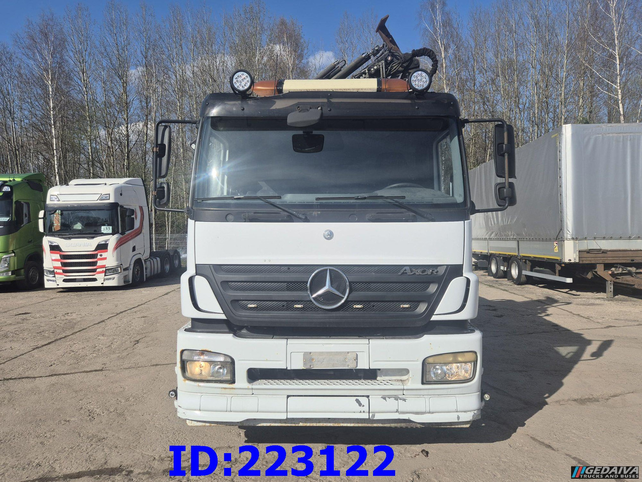 MERCEDES-BENZ Axor 2533 6x2 + Atlas 332.3E Crane - Самосвал камион: снимка 2 MERCEDES-BENZ Axor 2533 6x2 + Atlas 332.3E Crane - Самосвал камион: снимка 2
