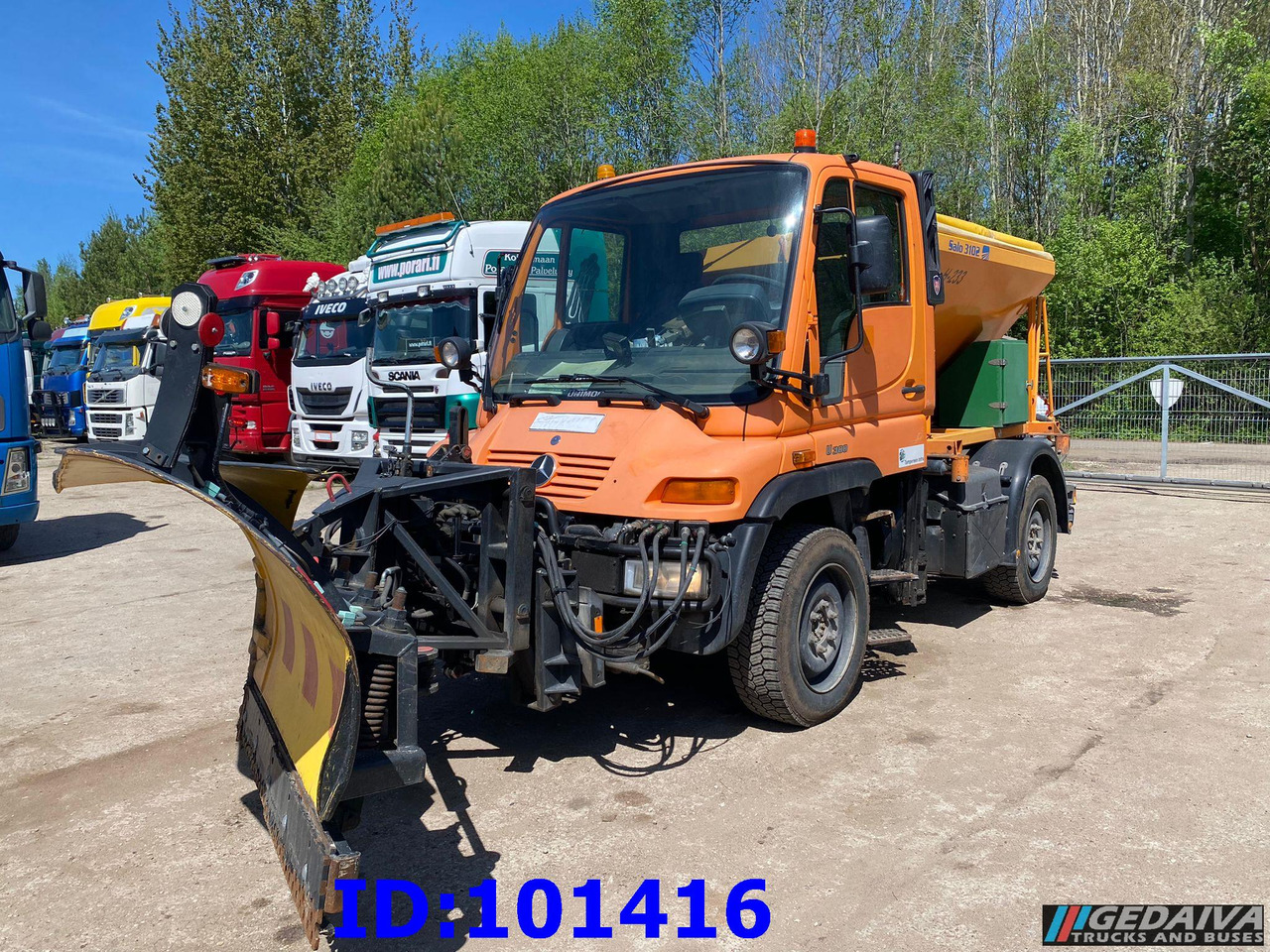 MERCEDES-BENZ Unimog U300 4X4 - Снегорин: снимка 1 MERCEDES-BENZ Unimog U300 4X4 - Снегорин: снимка 1