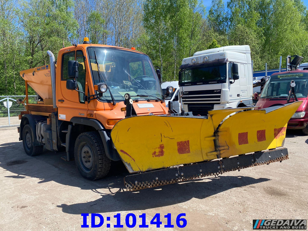 MERCEDES-BENZ Unimog U300 4X4 - Снегорин: снимка 2 MERCEDES-BENZ Unimog U300 4X4 - Снегорин: снимка 2