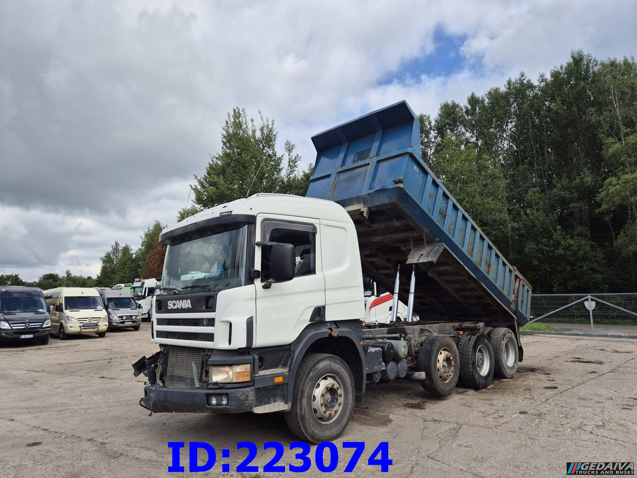 SCANIA 124 8x2 - Manual - Full steel - Самосвал камион: снимка 1 SCANIA 124 8x2 - Manual - Full steel - Самосвал камион: снимка 1