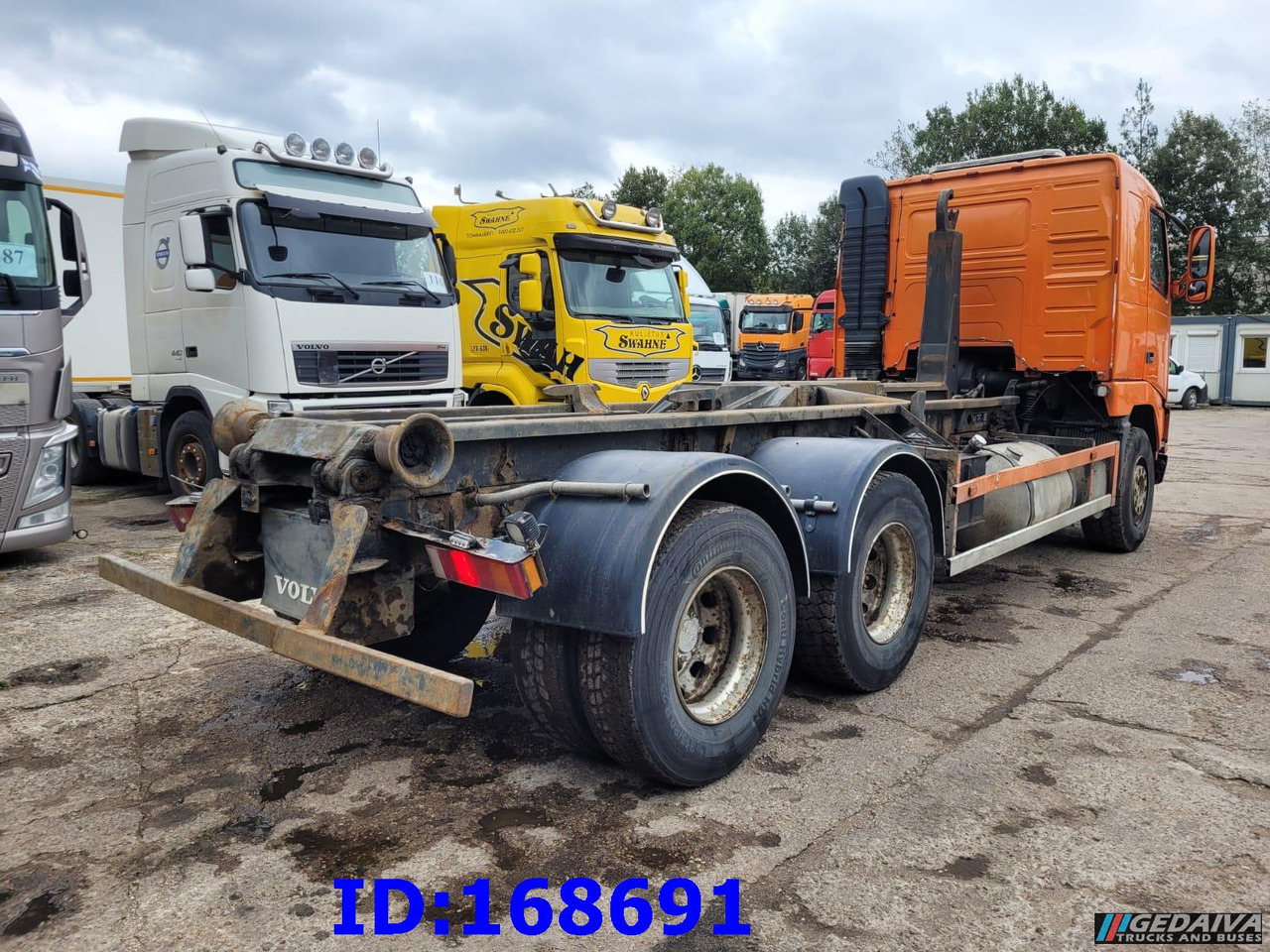 Мултилифт с кука камион VOLVO FH12 380HP 6x2 10tyre Hook Tipper: снимка 7