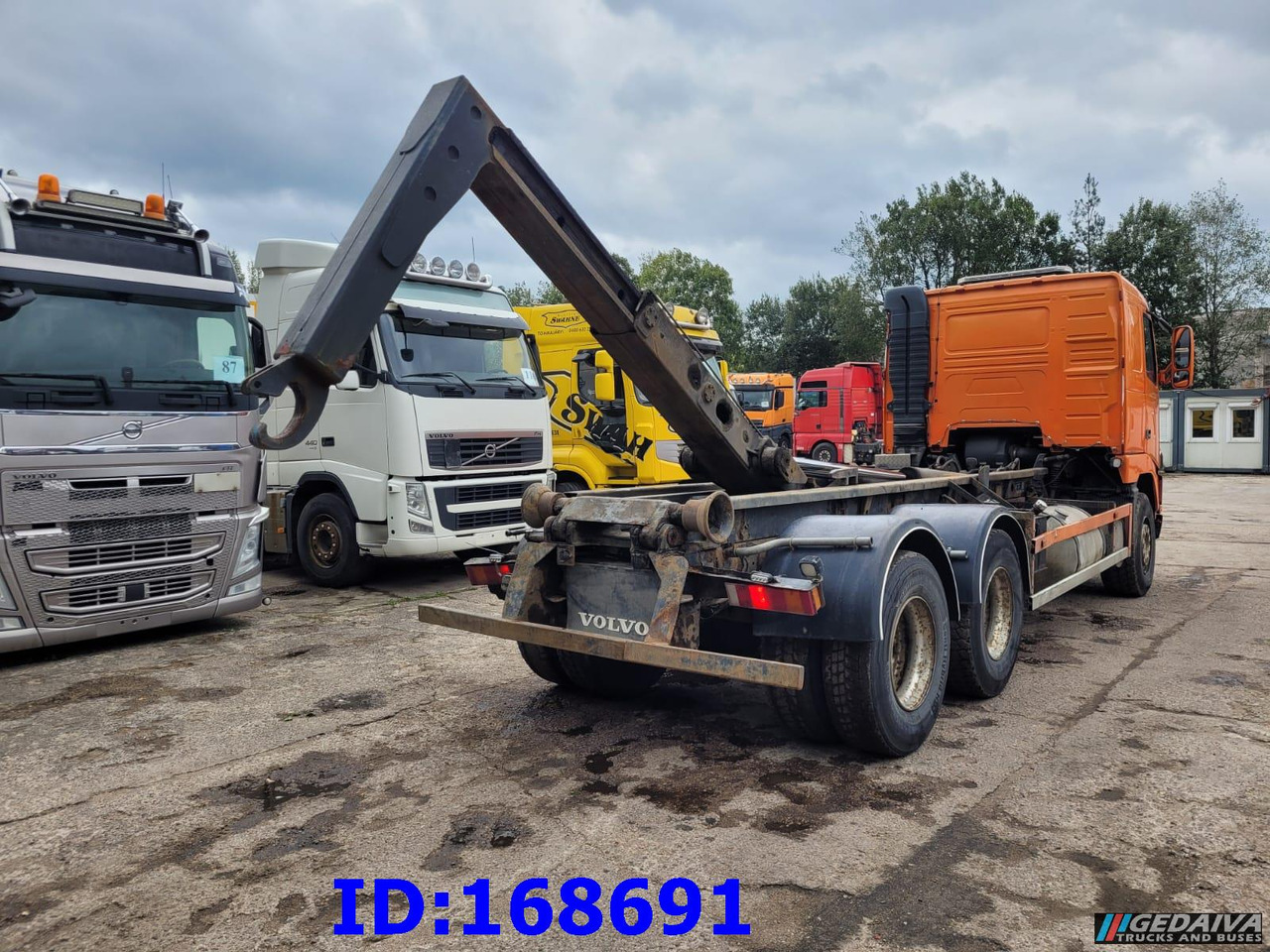 Мултилифт с кука камион VOLVO FH12 380HP 6x2 10tyre Hook Tipper: снимка 6