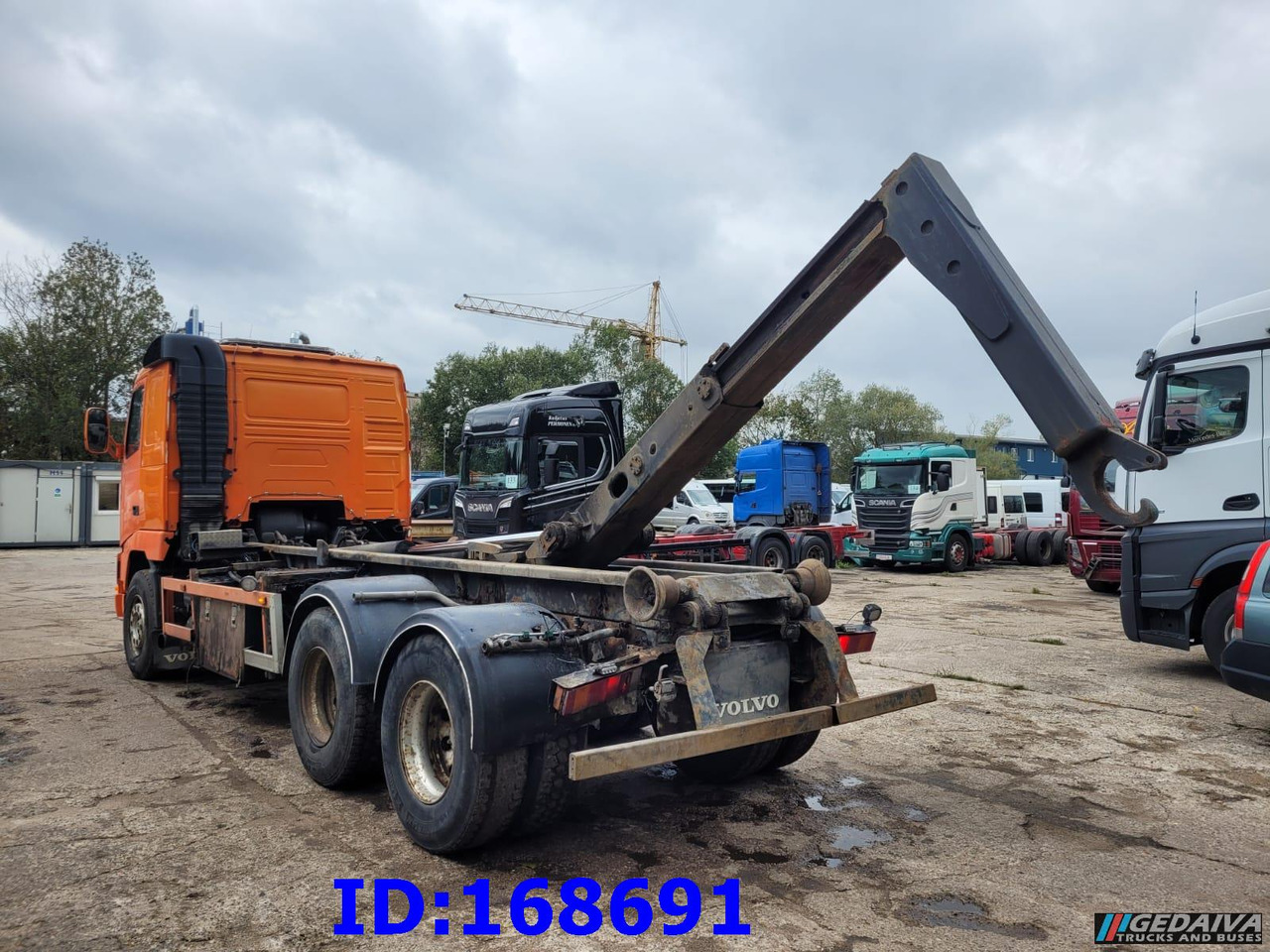 Мултилифт с кука камион VOLVO FH12 380HP 6x2 10tyre Hook Tipper: снимка 8