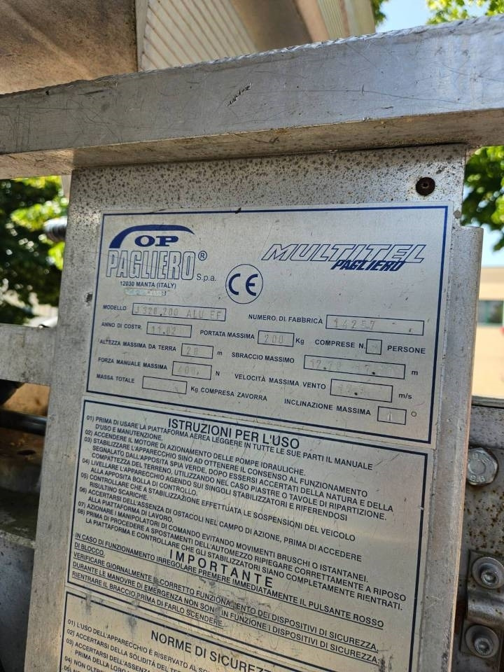 Multitel J328.200 ALU EF - Автовишка: снимка 3 Multitel J328.200 ALU EF - Автовишка: снимка 3