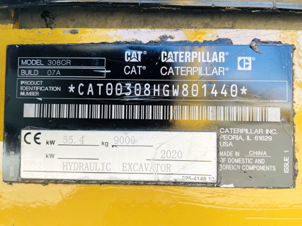 Caterpillar 308 CR (3966) - Мини багер: снимка 3 Caterpillar 308 CR (3966) - Мини багер: снимка 3