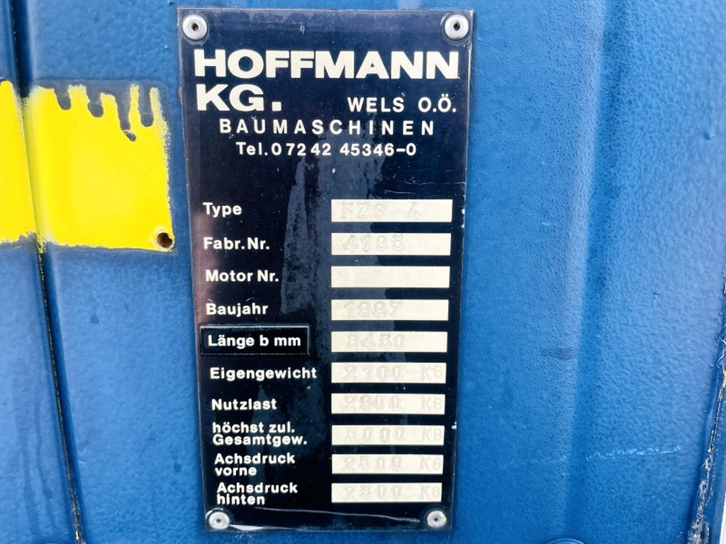 Diverses HOFFMANN FZS4 BAUWAGEN (4072) - Жилищен контейнер, Ремарке: снимка 3 Diverses HOFFMANN FZS4 BAUWAGEN (4072) - Жилищен контейнер, Ремарке: снимка 3