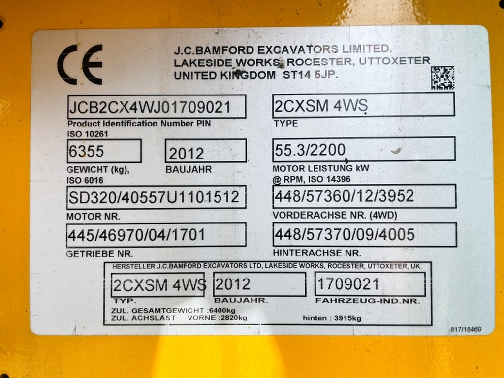 JCB 2CX SM 4WS (4003) - Багер-товарач: снимка 3 JCB 2CX SM 4WS (4003) - Багер-товарач: снимка 3