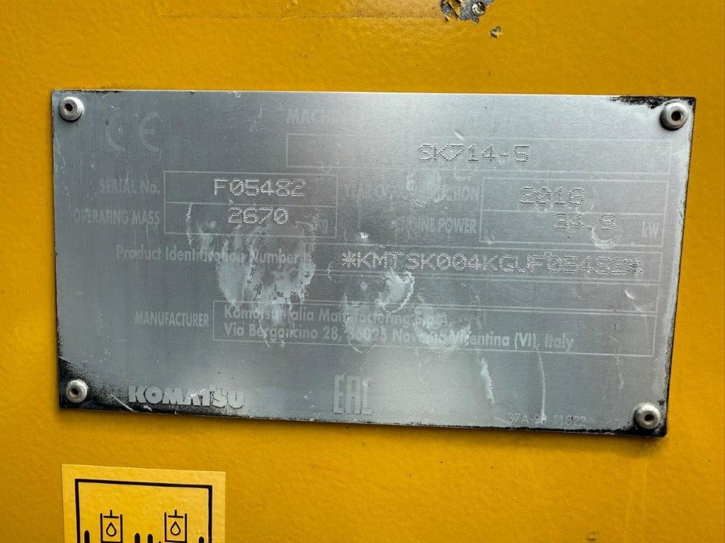 Komatsu SK714-5 (4026) - Мини челен товарач: снимка 5 Komatsu SK714-5 (4026) - Мини челен товарач: снимка 5