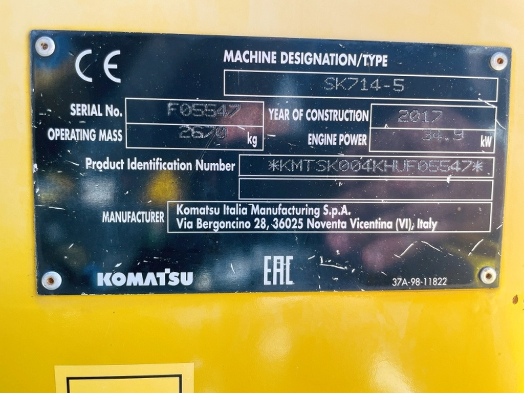 Komatsu SK714-5 (4066) - Мини челен товарач: снимка 3 Komatsu SK714-5 (4066) - Мини челен товарач: снимка 3