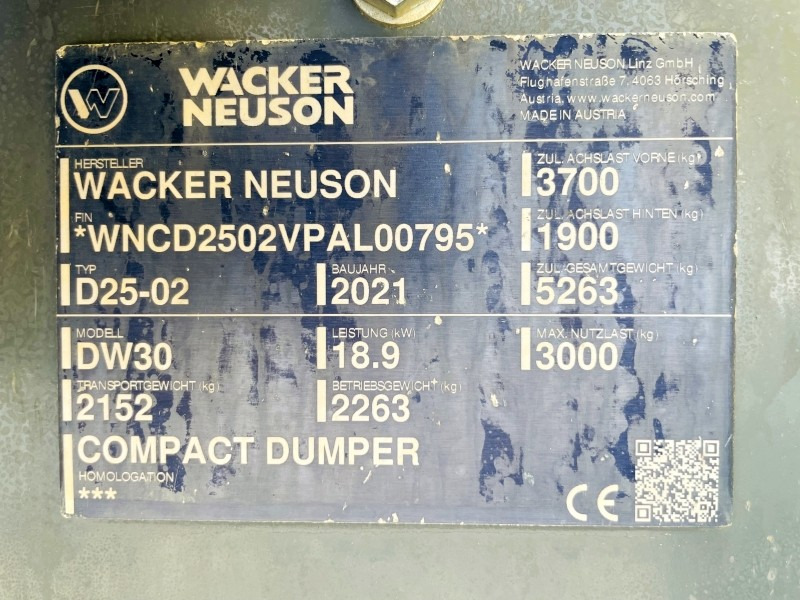 Neuson DW30 (3843) - Мини самосвал: снимка 3 Neuson DW30 (3843) - Мини самосвал: снимка 3