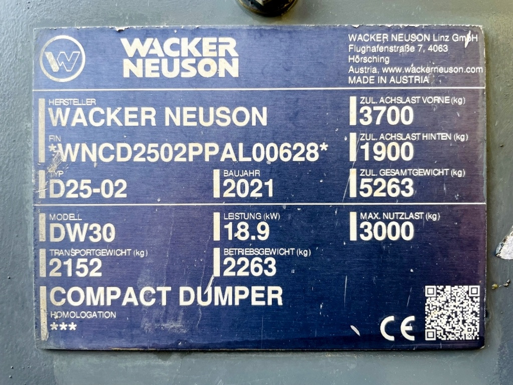 Neuson DW30 (3940) - Мини самосвал: снимка 3 Neuson DW30 (3940) - Мини самосвал: снимка 3
