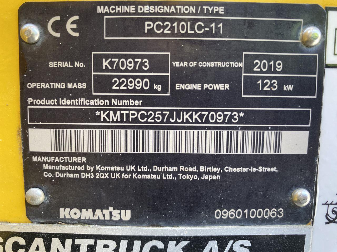 Лизинг на  Komatsu PC210LC-11 Komatsu PC210LC-11: снимка 12